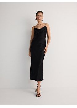 Reserved - Sukienka maxi z wiskozy - czarny ze sklepu Reserved w kategorii Sukienki - zdjęcie 173772157