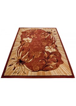 Prostokątny brązowy dywan w rustykalnym stylu - Koma 3X ze sklepu Edinos.pl w kategorii Dywany - zdjęcie 173772535