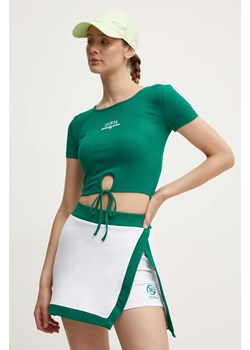 Guess t-shirt damski kolor zielony ze sklepu ANSWEAR.com w kategorii Bluzki damskie - zdjęcie 173772827