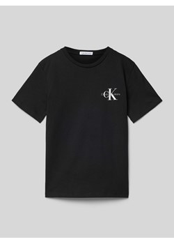 T-shirt z nadrukiem z logo ze sklepu Peek&Cloppenburg  w kategorii T-shirty chłopięce - zdjęcie 173772915