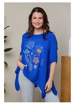 Curvy Lady Bluzka w kolorze niebieskim ze sklepu Limango Polska w kategorii Bluzki damskie - zdjęcie 173773438