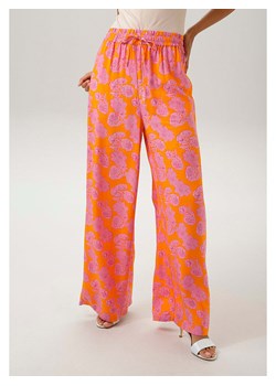 Aniston Spodnie w kolorze pomarańczowo-różowym ze sklepu Limango Polska w kategorii Spodnie damskie - zdjęcie 173773806