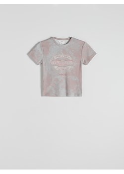 Reserved - T-shirt z nadrukiem - wielobarwny ze sklepu Reserved w kategorii Bluzki damskie - zdjęcie 173774828