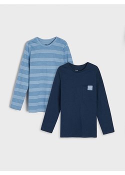 Sinsay - Koszulka z długimi rękawami - błękitny ze sklepu Sinsay w kategorii T-shirty chłopięce - zdjęcie 173775127