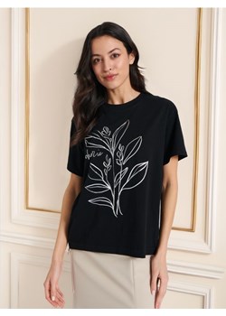 Sinsay - Koszulka z nadrukiem - czarny ze sklepu Sinsay w kategorii Bluzki damskie - zdjęcie 173775175