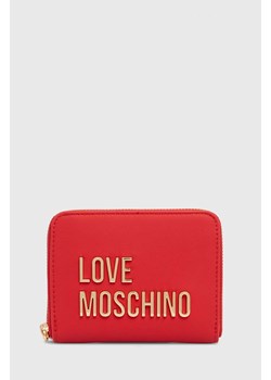 Love Moschino portfel damski kolor czerwony JC5613PP1LKD0000 ze sklepu ANSWEAR.com w kategorii Portfele damskie - zdjęcie 173775616