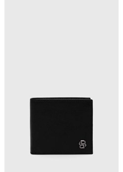 BOSS portfel męski kolor czarny 50523853 ze sklepu ANSWEAR.com w kategorii Portfele męskie - zdjęcie 173775626