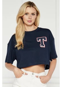 Tommy Jeans T-shirt LETTERMAN | Oversize fit ze sklepu Gomez Fashion Store w kategorii Bluzki damskie - zdjęcie 173776906