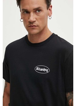 Billabong t-shirt bawełniany SEGMENT męski kolor czarny z nadrukiem ABYZT02395 ze sklepu ANSWEAR.com w kategorii T-shirty męskie - zdjęcie 173779536