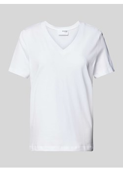 T-shirt z dekoltem w serek model ‘ESSENTIAL’ ze sklepu Peek&Cloppenburg  w kategorii Bluzki damskie - zdjęcie 173779899