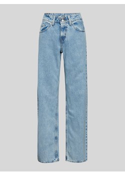 Jeansy z prostą nogawką i szlufkami na pasek model ‘SUPERLOW’ ze sklepu Peek&Cloppenburg  w kategorii Jeansy damskie - zdjęcie 173779986
