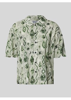 Bluzka koszulowa z wzorem na całej powierzchni ze sklepu Peek&Cloppenburg  w kategorii Koszule damskie - zdjęcie 173780055