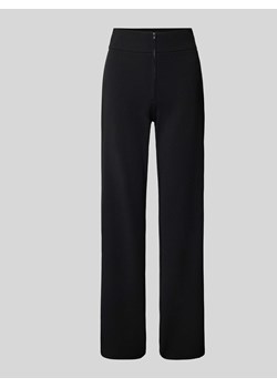 Spodnie materiałowe z szeroką nogawką i zamkiem błyskawicznym model ‘VICTORIA’ ze sklepu Peek&Cloppenburg  w kategorii Spodnie damskie - zdjęcie 173780295