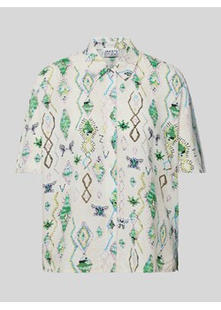Bluzka koszulowa z wzorem na całej powierzchni ze sklepu Peek&Cloppenburg  w kategorii Koszule damskie - zdjęcie 173780418