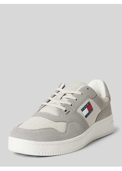 Sneakersy skórzane z naszywką z logo model ‘BASKET’ ze sklepu Peek&Cloppenburg  w kategorii Buty sportowe męskie - zdjęcie 173780457