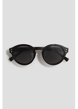 H & M - Owalne okulary przeciwsłoneczne - Czarny ze sklepu H&M w kategorii Okulary przeciwsłoneczne dziecięce - zdjęcie 173780577