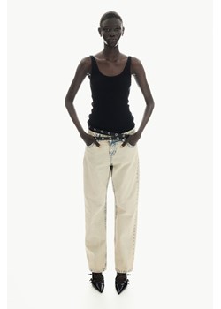 H & M - Koszulka w prążki - Czarny ze sklepu H&M w kategorii Bluzki damskie - zdjęcie 173780579