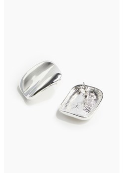 H & M - Kwadratowe kolczyki przylegające - Srebrny ze sklepu H&M w kategorii Kolczyki - zdjęcie 173780588