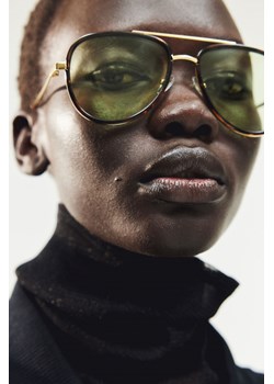 H & M - Okulary przeciwsłoneczne - Brązowy ze sklepu H&M w kategorii Okulary przeciwsłoneczne damskie - zdjęcie 173780628