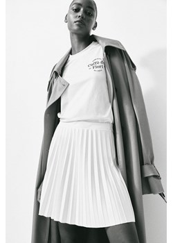H & M - Plisowana spódnica dżersejowa - Biały ze sklepu H&M w kategorii Spódnice - zdjęcie 173780639
