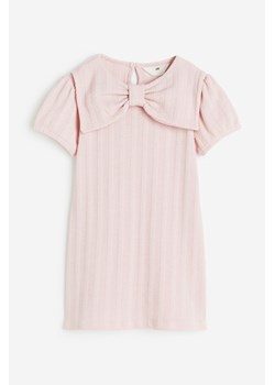 H & M - Sukienka z kokardą - Różowy ze sklepu H&M w kategorii Sukienki dziewczęce - zdjęcie 173780666