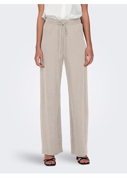 ONLY Spodnie w kolorze kremowym ze sklepu Limango Polska w kategorii Spodnie damskie - zdjęcie 173780968