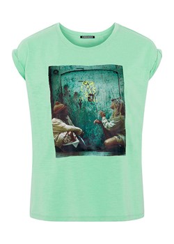 Chiemsee Koszulka &quot;Foula&quot; w kolorze miętowym ze wzorem ze sklepu Limango Polska w kategorii Bluzki damskie - zdjęcie 173781895