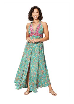 Ipanima Sukienka w kolorze zielonym ze wzorem ze sklepu Limango Polska w kategorii Sukienki - zdjęcie 173782048