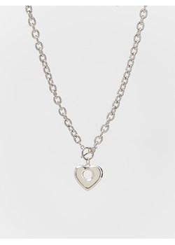 Reserved - Naszyjnik z sercem - srebrny ze sklepu Reserved w kategorii Naszyjniki - zdjęcie 173783298