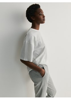 Reserved - Dwuczęściowa piżama - szary ze sklepu Reserved w kategorii Piżamy damskie - zdjęcie 173783675