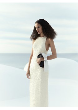 Reserved - Cekinowa sukienka - złamana biel ze sklepu Reserved w kategorii Sukienki - zdjęcie 173783767