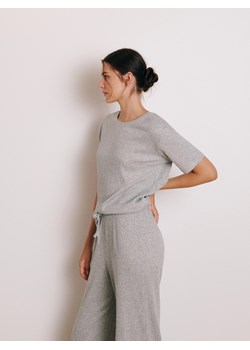 Reserved - Dwuczęściowa piżama - szary ze sklepu Reserved w kategorii Piżamy damskie - zdjęcie 173783856