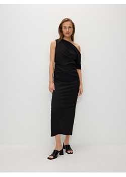 Reserved - Sukienka z drapowaniem - czarny ze sklepu Reserved w kategorii Sukienki - zdjęcie 173783946
