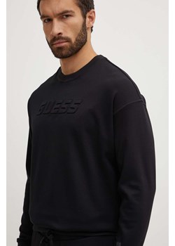 Guess bluza SHEEN męska kolor czarny z nadrukiem Z4YQ06 KC3D2 ze sklepu ANSWEAR.com w kategorii Bluzy męskie - zdjęcie 173787535