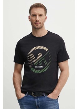 Michael Kors t-shirt bawełniany męski kolor czarny z nadrukiem CT4525MFV4 ze sklepu ANSWEAR.com w kategorii T-shirty męskie - zdjęcie 173788169