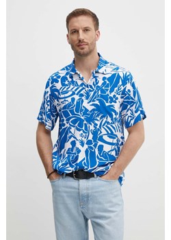 Polo Ralph Lauren koszula męska kolor niebieski regular z kołnierzykiem klasycznym 710925308 ze sklepu ANSWEAR.com w kategorii Koszule męskie - zdjęcie 173788219