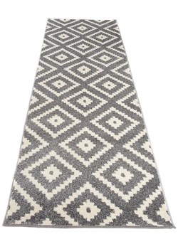 Szary wzorzysty chodnik dywanowy - Masero 5X ze sklepu Edinos.pl w kategorii Dywany - zdjęcie 173789117
