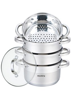 Garnki do gotowania na parze na indukcję 18cm E2-L92 ze sklepu Edinos.pl w kategorii Garnki - zdjęcie 173789408