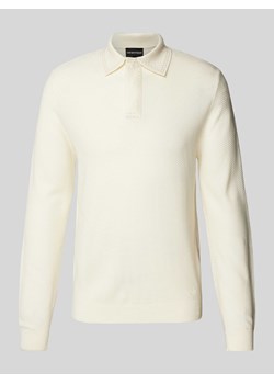 Koszulka polo o kroju slim fit z fakturowanym wzorem ze sklepu Peek&Cloppenburg  w kategorii T-shirty męskie - zdjęcie 173789695