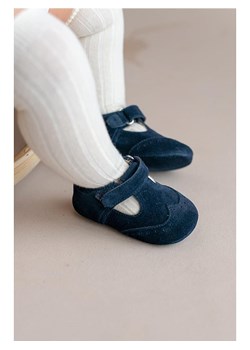 First Step Skórzane buty w kolorze granatowym do raczkowania ze sklepu Limango Polska w kategorii Buciki niemowlęce - zdjęcie 173790106