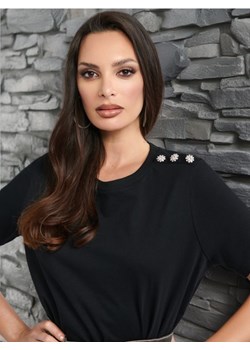 Sinsay - Koszulka bawełniana - czarny ze sklepu Sinsay w kategorii Bluzki damskie - zdjęcie 173792585