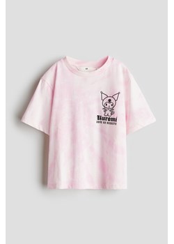 H & M - T-shirt z nadrukiem - Różowy ze sklepu H&M w kategorii Bluzki dziewczęce - zdjęcie 173793406