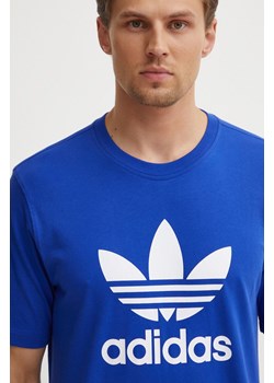 adidas Originals t-shirt bawełniany męski kolor niebieski z nadrukiem IZ3058 ze sklepu ANSWEAR.com w kategorii T-shirty męskie - zdjęcie 173795408