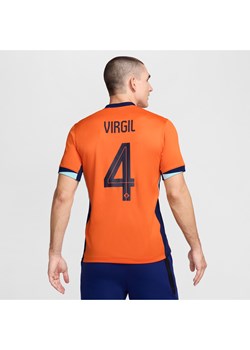 Męska koszulka piłkarska Nike Dri-FIT Virgil van Dijk Holandia (drużyna męska) Stadium 2024/25 (wersja domowa) – replika - Pomarańczowy ze sklepu Nike poland w kategorii T-shirty męskie - zdjęcie 173795906
