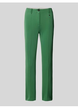 Spodnie materiałowe skrócone z zakładkami w pasie model ‘Sydney’ ze sklepu Peek&Cloppenburg  w kategorii Spodnie damskie - zdjęcie 173795946