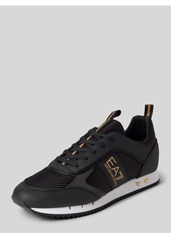 Sneakersy z nadrukiem z logo model ‘BLACK&WHITE’ ze sklepu Peek&Cloppenburg  w kategorii Buty sportowe męskie - zdjęcie 173796015