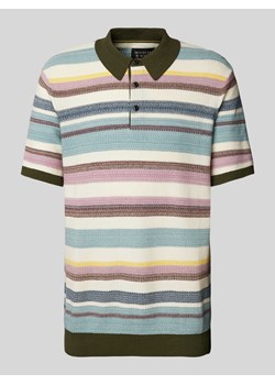Koszulka polo o kroju regular fit z fakturowanym wzorem ze sklepu Peek&Cloppenburg  w kategorii T-shirty męskie - zdjęcie 173796067