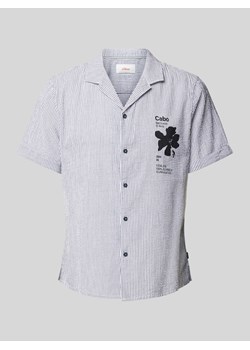 Koszula casualowa o kroju resort fit z nadrukiem z motywem ze sklepu Peek&Cloppenburg  w kategorii Koszule męskie - zdjęcie 173796136
