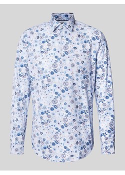 Koszula biznesowa o kroju slim fit z kołnierzykiem typu kent ze sklepu Peek&Cloppenburg  w kategorii Koszule męskie - zdjęcie 173796307