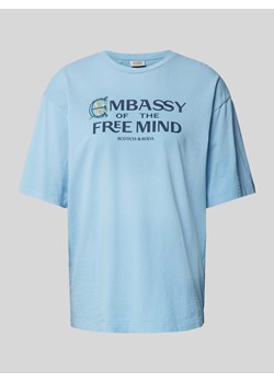 T-shirt z nadrukiem z napisem i logo ze sklepu Peek&Cloppenburg  w kategorii Bluzki damskie - zdjęcie 173796395